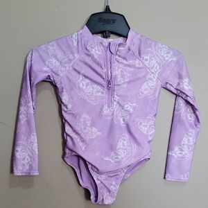 George Kids Purple Butterfly Swimwear Size Small